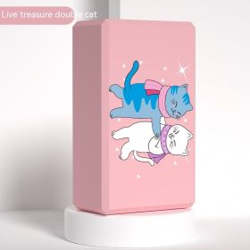 High-density Beginner Yoga Block Dance Aid Block (Option: Double Cat)